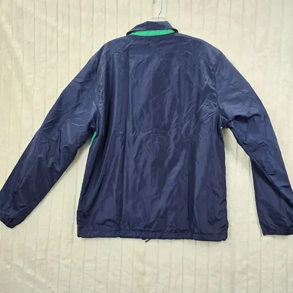 NWT Rhone Men's 100% Polyester Lined Snap Button Windbreaker Jacket Size M